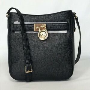 Michael Kors black crossbody pebble leather bag